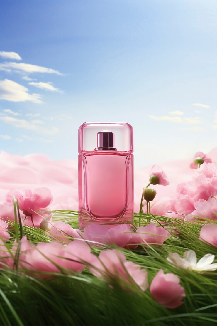 Free Photo 3d rendering of personal care products in fondant pink