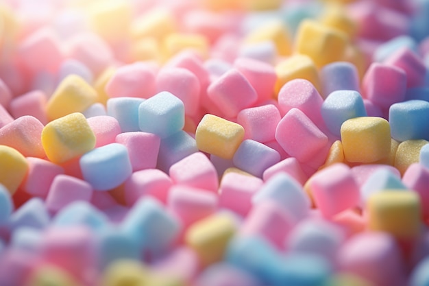 Free photo 3d rendering of a pile of sweets