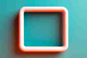 Free photo 3d rendering of pink square