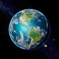 Free photo 3d rendering of planet earth