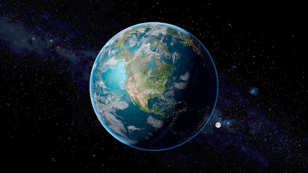 Free photo 3d rendering of planet earth