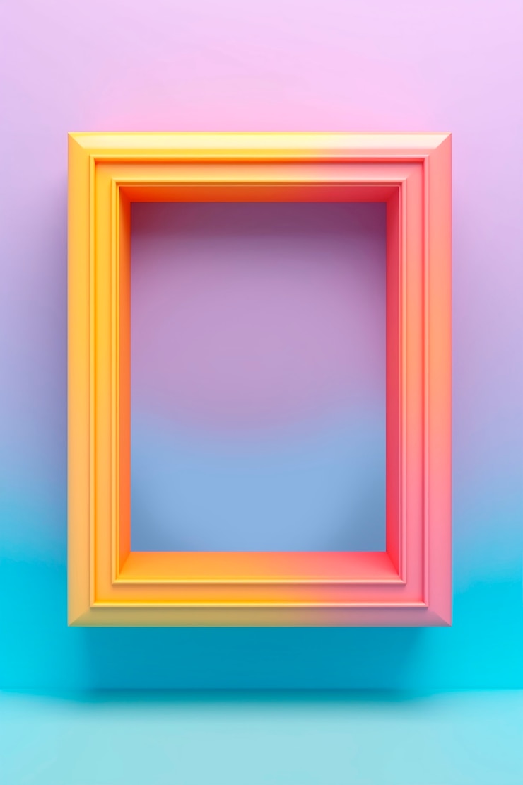 Free Photo 3d rendering of rectangle shape