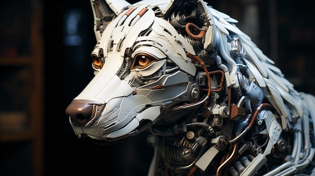 3Dレンダリング ロボット犬
