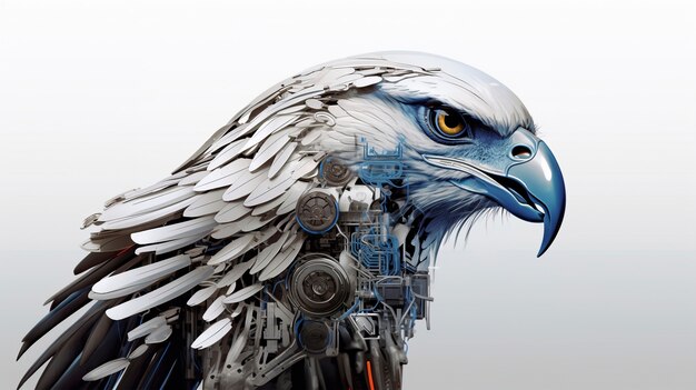 3D-рендеринг роботизированного орла
