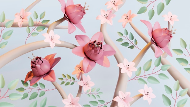 3d rendering of spring wallpapers