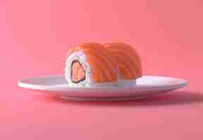 Free photo 3d rendering of sushi