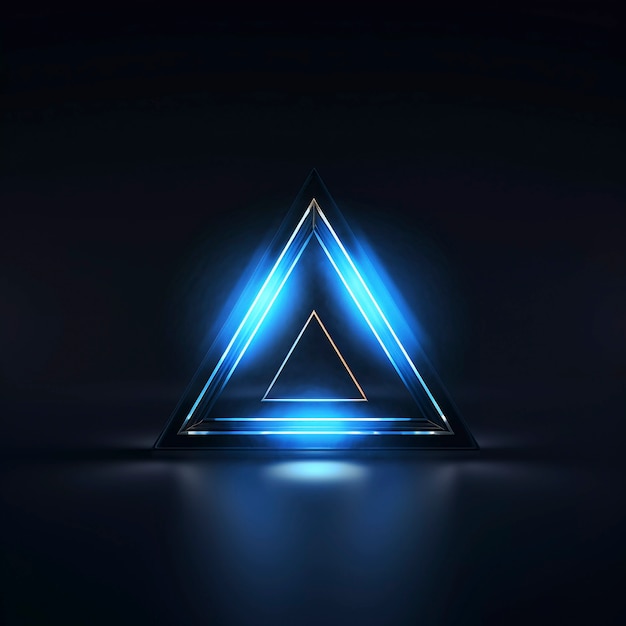 Free photo 3d rendering of triangle