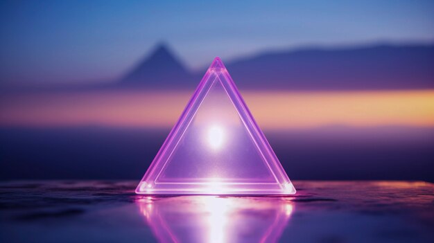 Free photo 3d rendering of triangle