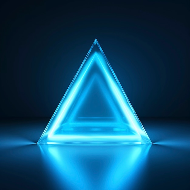 Free photo 3d rendering of triangle