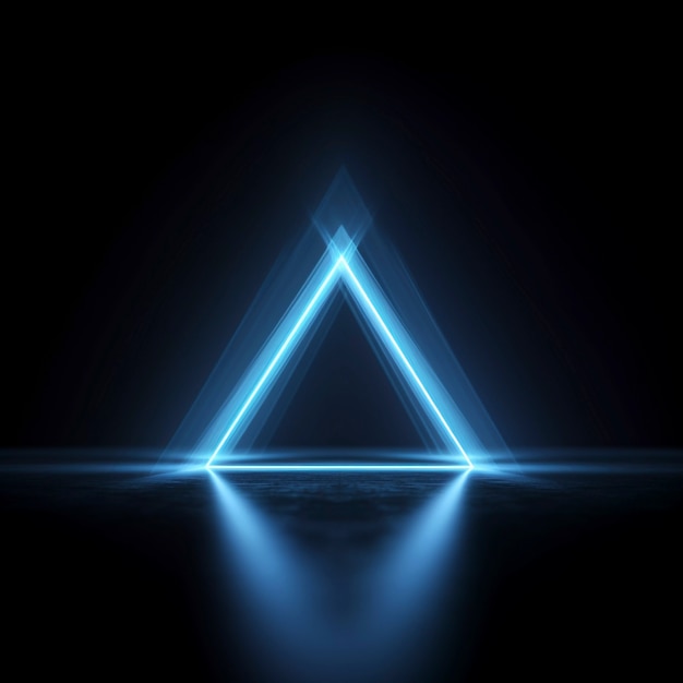 Free photo 3d rendering of triangle