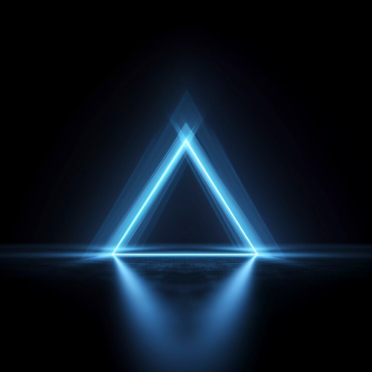Free Photo 3d rendering of triangle