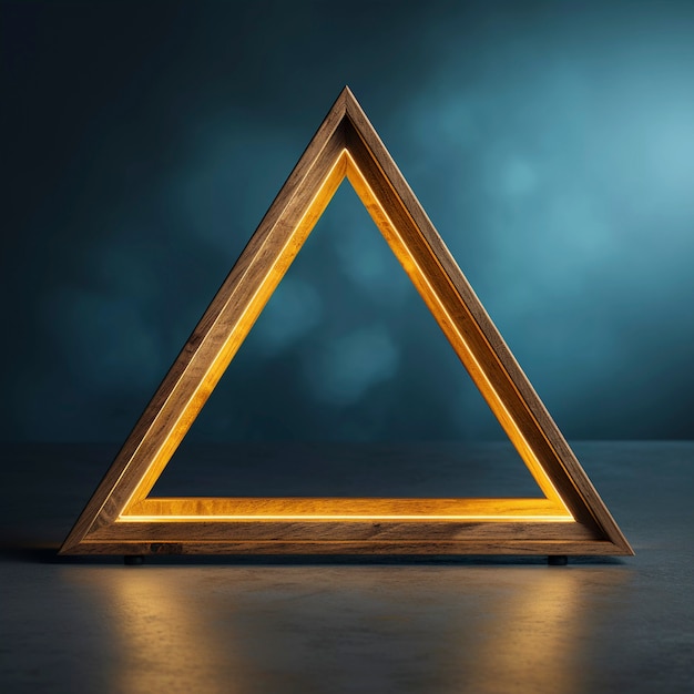 Free photo 3d rendering of triangle