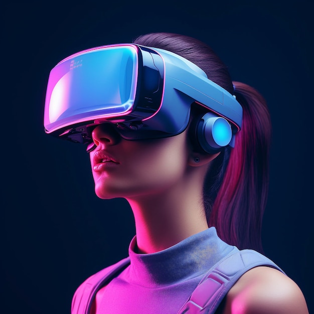 3d rendering of vr glasses for cinema