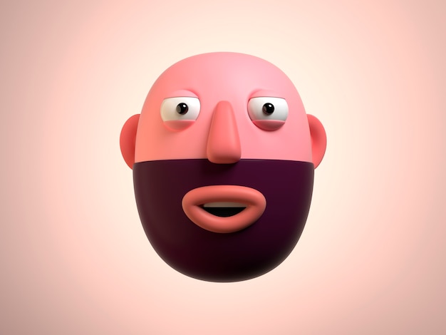 3d rendering of zoom call avatar