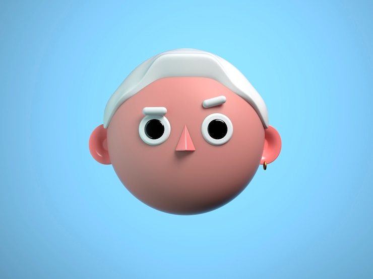 Free Photo 3d rendering of zoom call avatar