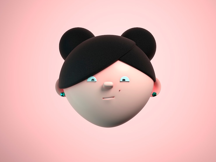 Free Photo 3d rendering of zoom call avatar