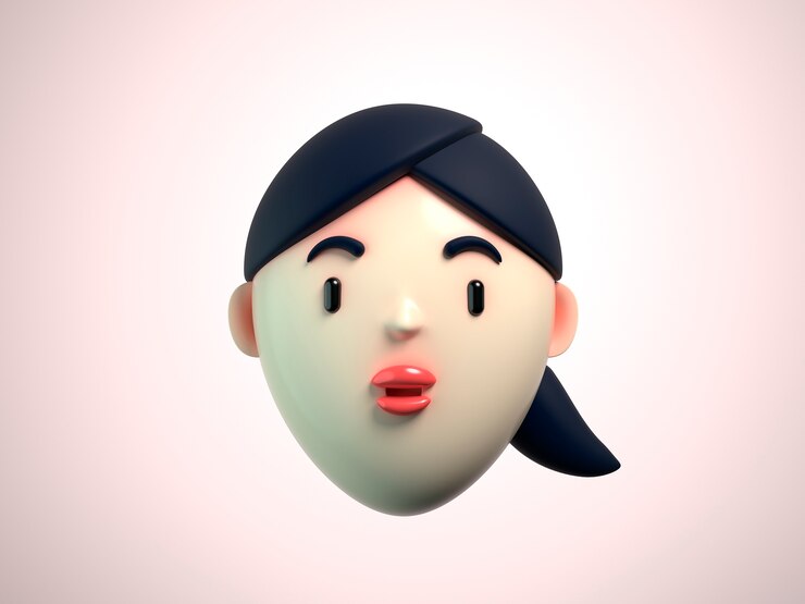 무료 Photo 확대/축소 전화 아바타의 3d 렌더링