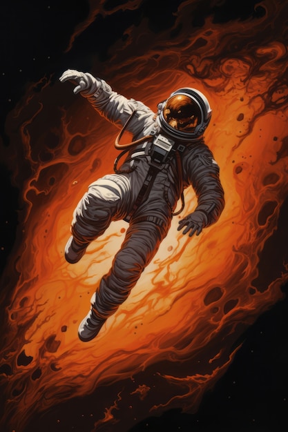 3d rendring of astronaut