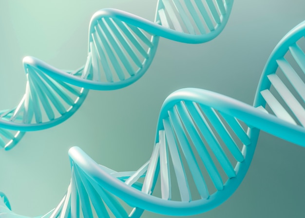 Foto gratuita rappresentazione 3d del dna