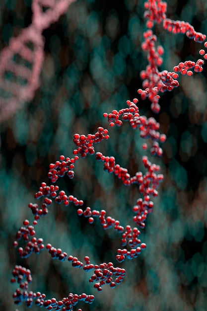 Free photo 3d representation of dna