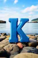 Free photo 3d representation of the letter k