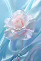 無料写真 3dのバラの花と布