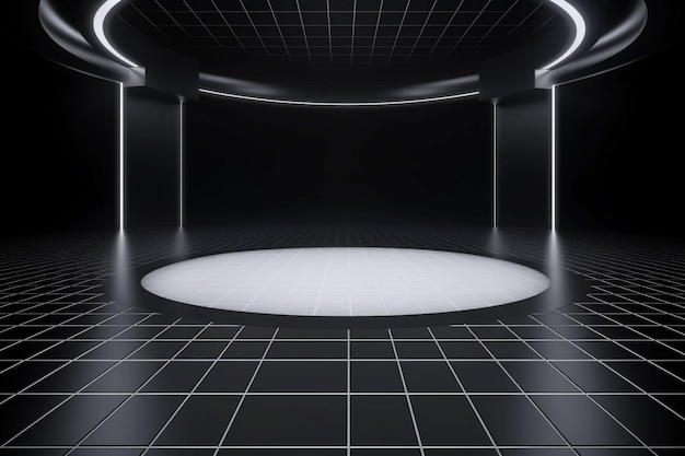 Free photo 3d sci fi stage background