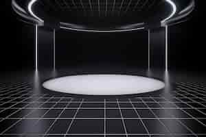 Free photo 3d sci fi stage background