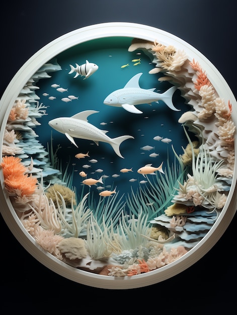 3d sea landscape