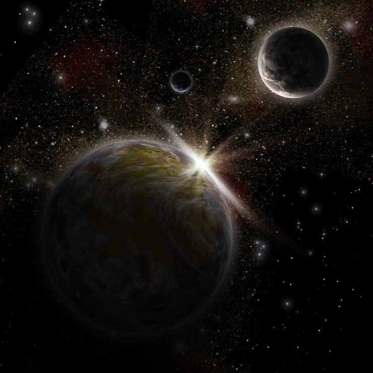 Free Photo 3d space scene