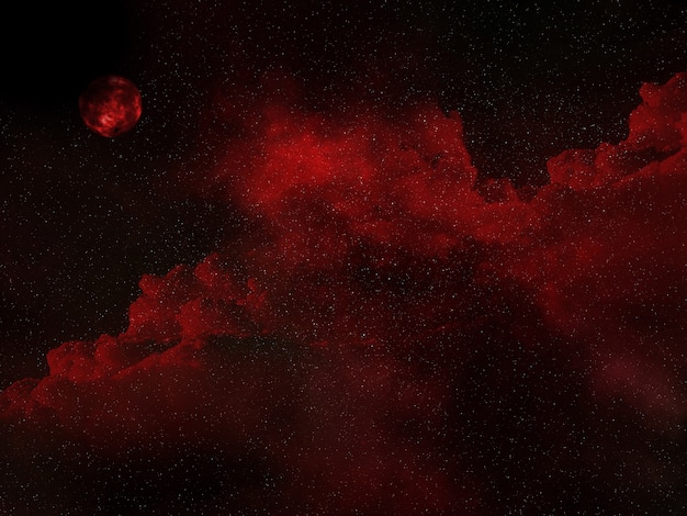 3D space sky background