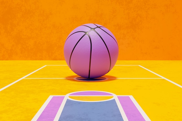 3d view of basketball essentials