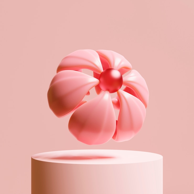 Бесплатный Фотография 3d вид цветущего цветка