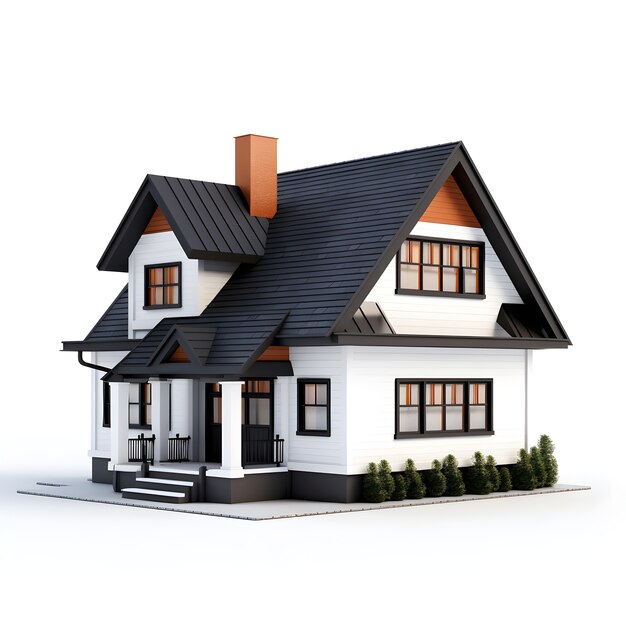 3d view of house model