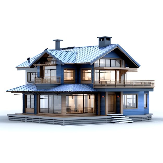 3d view of house model