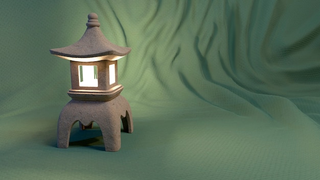 Free photo 3d view of lantern