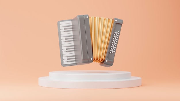 3d view of musical instrument