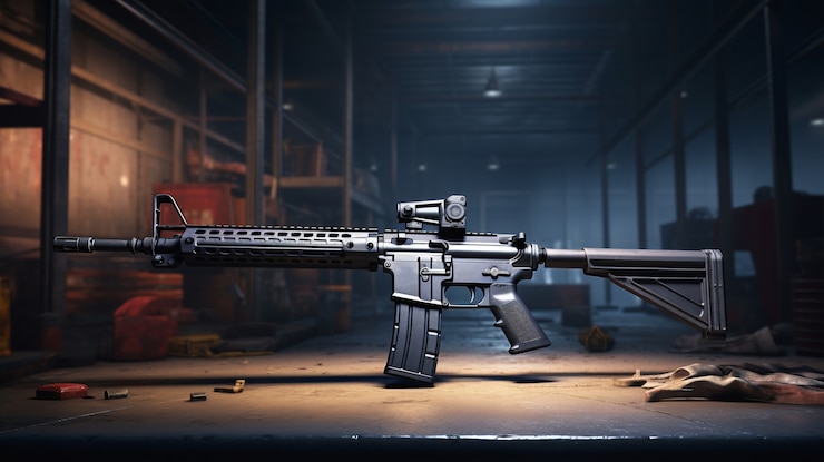 無料Photo 強力な銃の 3 d ビュー