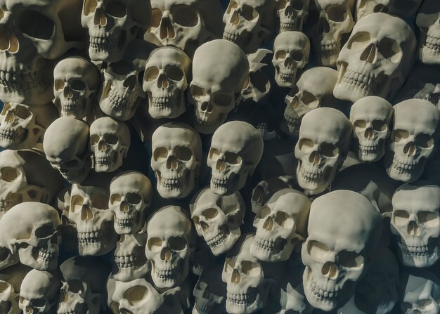 3d view of skulls