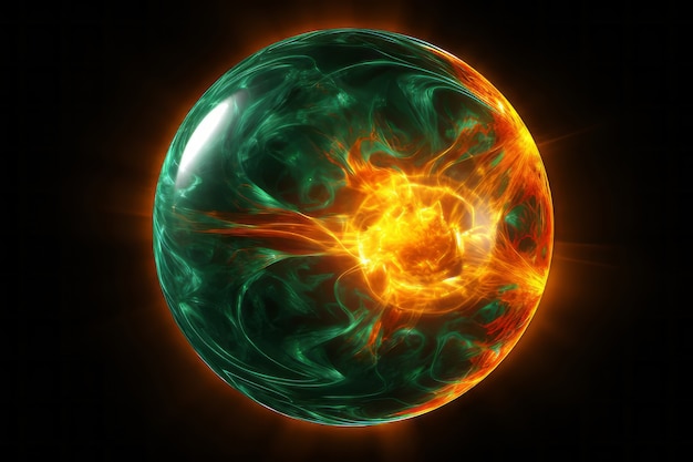 우주 에서 태양 을 3D 로 보는 모습
