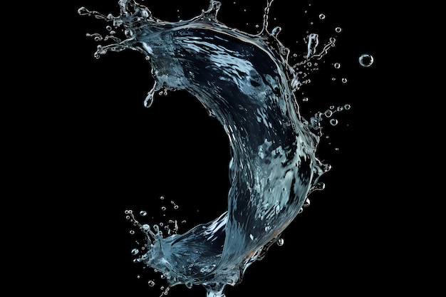 Free photo 3d water ai generate