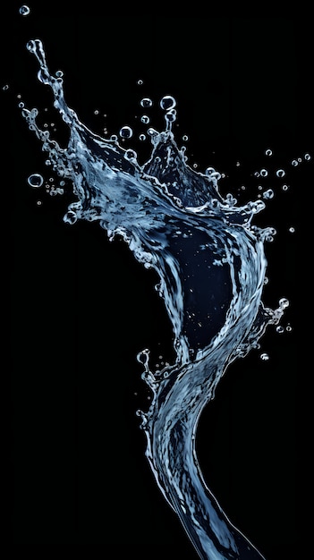 Бесплатное фото 3d генерировать воду с помощью искусственного интеллекта