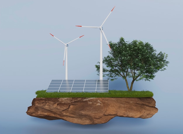 에너지 절약을위한 3D 풍차 프로젝트