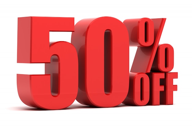 50 percent off promotion