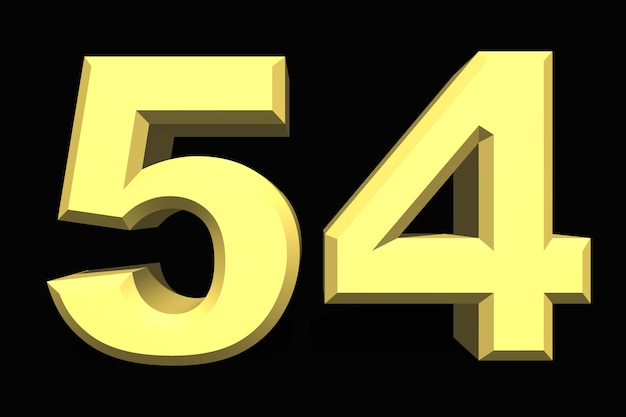 Premium Photo Number 54 Premium Photo Number 54