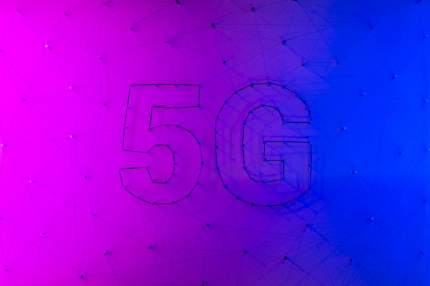 5g contemporary technology background