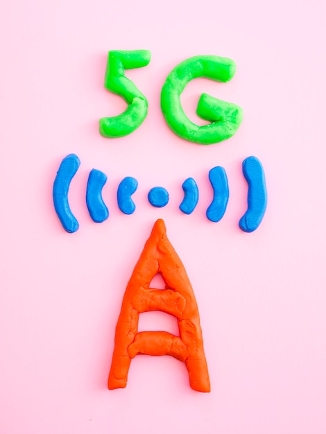 無料写真 粘土をモデリングして作られたタワー付き5g