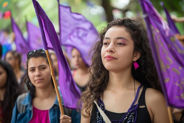 Foto gratuita movimento di sciopero femminile di 8 milioni