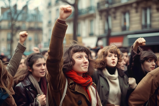 Foto gratuita movimento di sciopero femminile di 8 milioni
