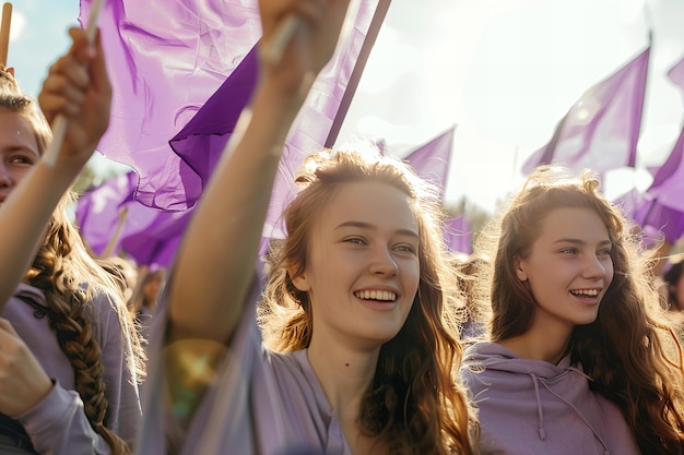 Foto gratuita movimento di sciopero femminile di 8 milioni